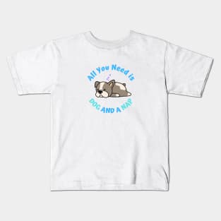 French Bulldog Needs a Nap Kids T-Shirt